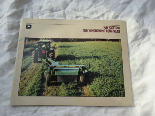 John Deere hay cutting windrowing equipment brochure mowers conditioner rakes