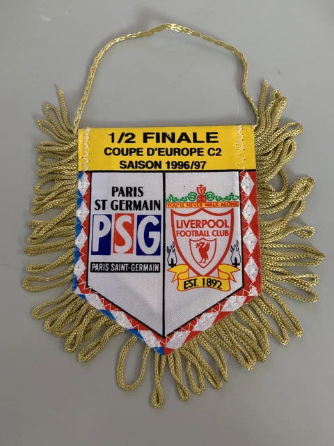 Fanion Vintage PSG / Paris Lokomotiv Sofia – Coupe C2 1982-1983 – Banderin Foot