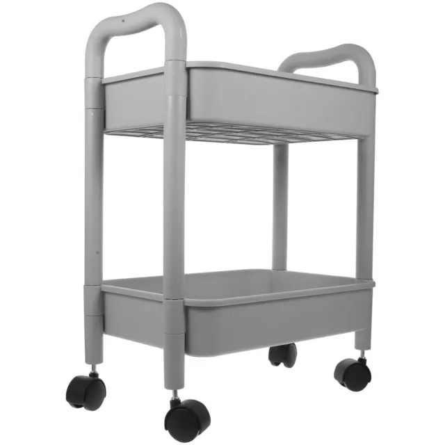 Belleze - Carrito de cocina con ruedas Carrito de almacenamiento de  gabinete, Carrito rodante de almacenamiento resistente, color negro, blanco