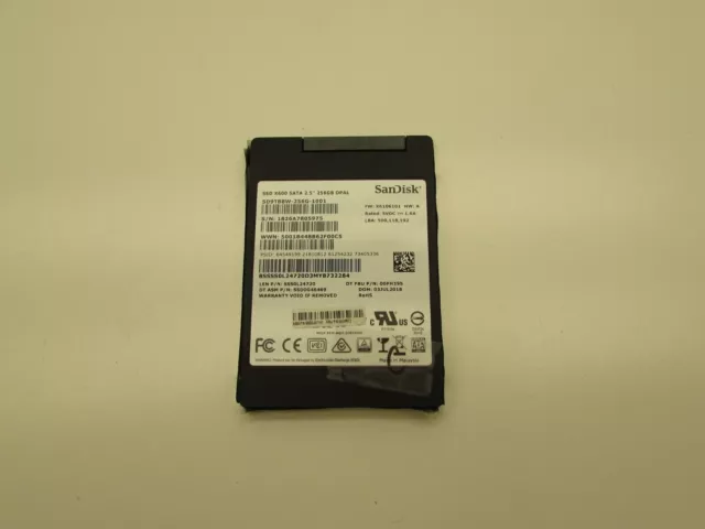 SanDisk X600 256GB SATA 2.5" SSD Solid State Drive SD9TB8W-256G-1001