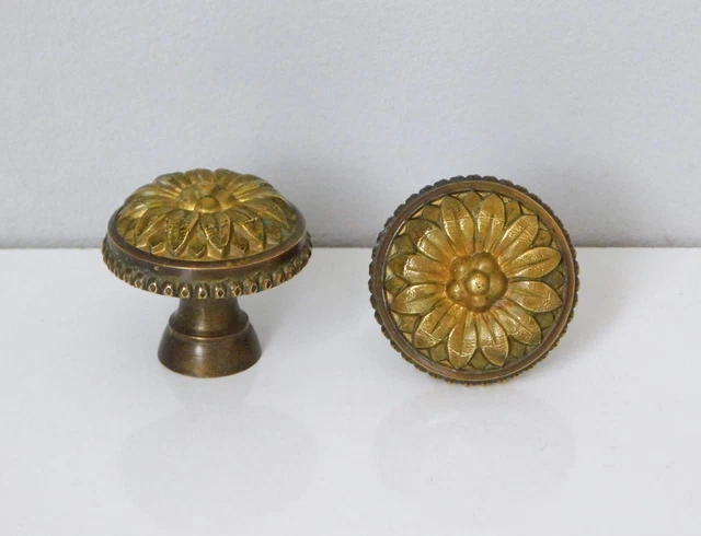Ø34,Lot ancien Bouton de Meuble en Bronze,Poignée,Porte,Tiroir,Commode Louis XVI