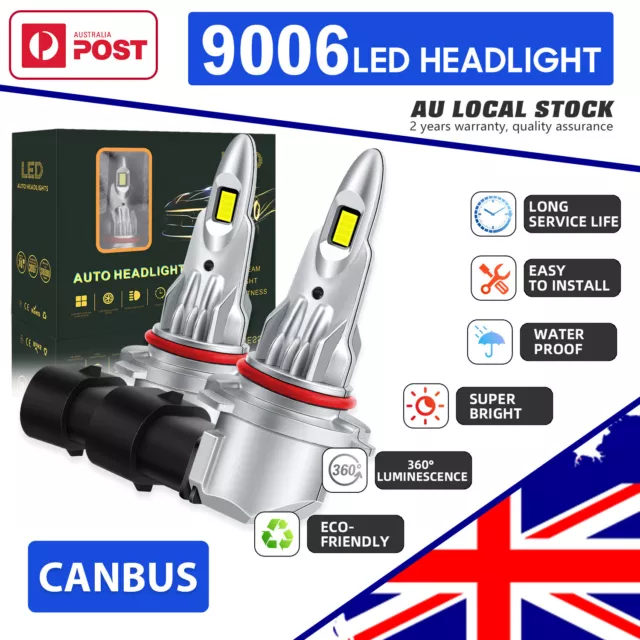 Canbus 2x 9006 HB4 LED Headlight Bulbs Kit For BMW E46 E36 E60 E90 E91 E92 E93