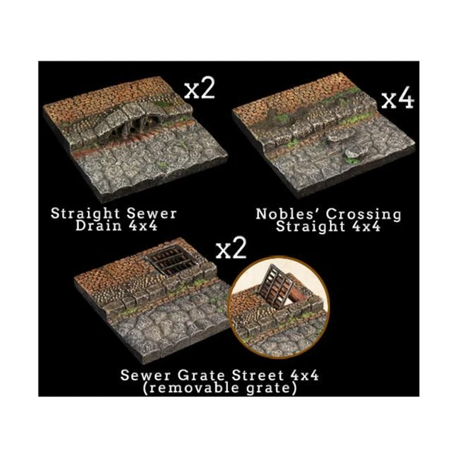 Dwarven Forge Fantasy Terrain 28mm Wicked Street Add-On NM Dwarven Forge Fantasy Terrain 28mm Wicked Street Add-On NM
