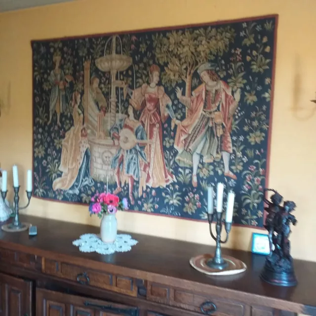 Tapisserie murale Aubusson des Ateliers Robert Four en laine de lin