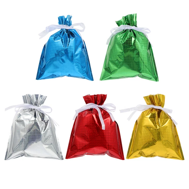 Bolsa de regalo de Navidad fiesta regalo bolsa envolvente bolsas de recuerdo dulces 5 piezas