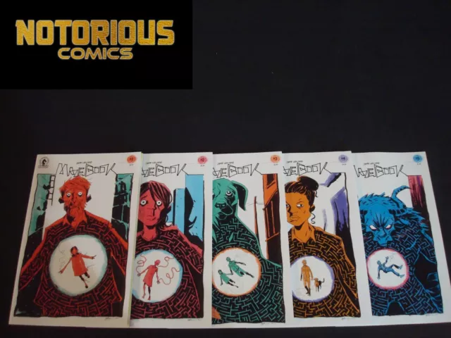 Mazebook 1-5 Complete Comic Lot Run Set Jeff Lemire Dark Horse Collection