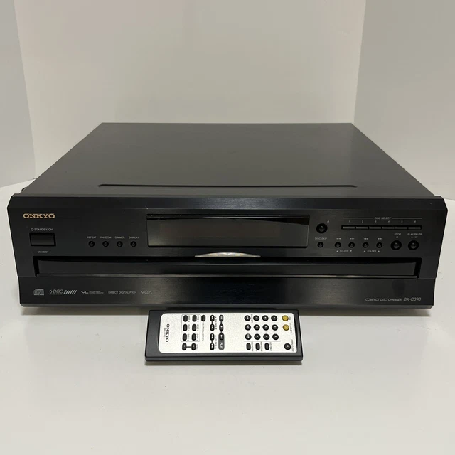 ONKYO DXC390 6DISC Compact Disc Changer CD Player With Remote! 110
