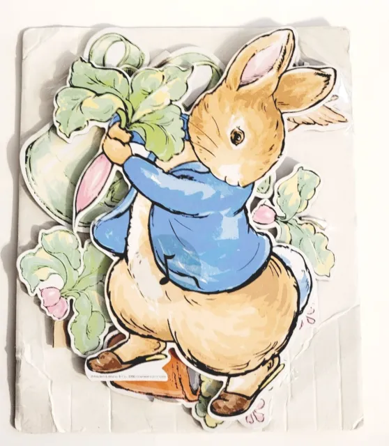 Totalmente Nuevos 6 Piezas Beatrix Potter Peter Rabbit Colgantes de Pared Resistentes para Guardería