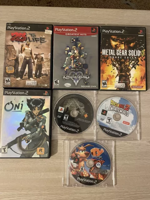 Lote de Juegos Sony PlayStation 2 - 7 Juegos - NO FUNCIONA - DRAGON BALL Z INFINITE WORLD