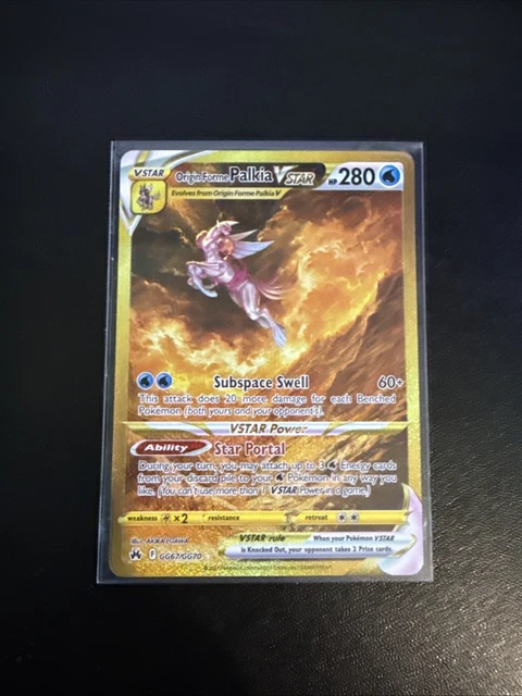 Secret Rare Gold Card Pokemon Crown Zenith - Origin Forme Palkia VSTAR GG67/GG70 (Galarian Gallery) Origin Forme Palkia Gg67 Secret Rare Gold Card Pokemon Crown Zenith - Origin Forme Palkia VSTAR GG67/GG70 (Galarian Gallery) Origin Forme Palkia Gg67