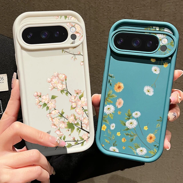 Handyhülle Für Google Pixel 9/9 Pro - Ultra Dünn, Transparent Mit Blumenmuster, Stoßfest