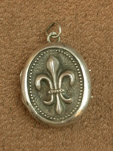 Pendentif Porte Photo Rond Fleurs, Argent 925 - Artemis