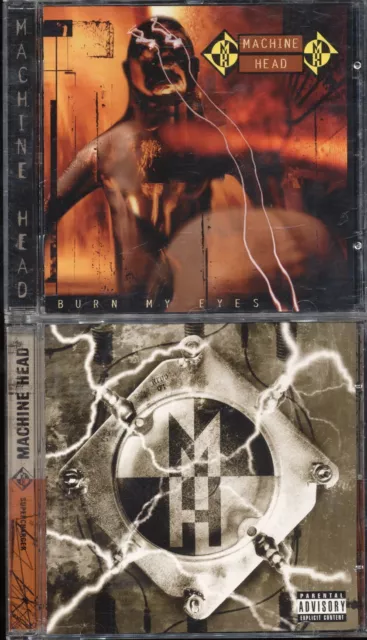 4 x Machine Head CD Albums Burn My Eyes; Supercharger; Burning Red; More Things