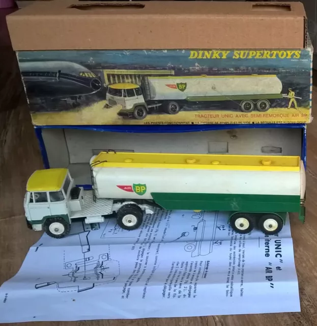 DINKY TOYS :  887 TRACTEUR UNIC SEMI-REMORQUE AIR B.P. + BOITEEXCELLENT éTAT !