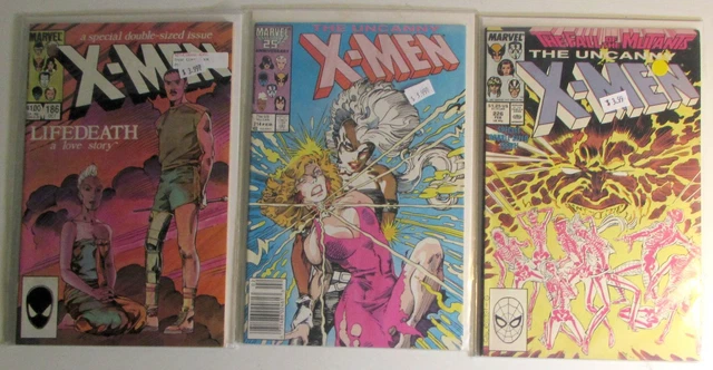 Uncanny X-Men Lot of 3 #186,214,226 Marvel (1984) 1st Series Comic Books Uncanny X-Men Lot of 3 #186,214,226 Marvel (1984) 1st Series Comic Books