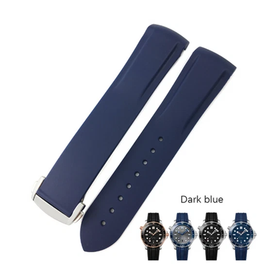 Bracelet Montre En Silicone Caoutchouc Pour Plongeur - Largeur 18-30 Mm - Neuf Avec étiquettes