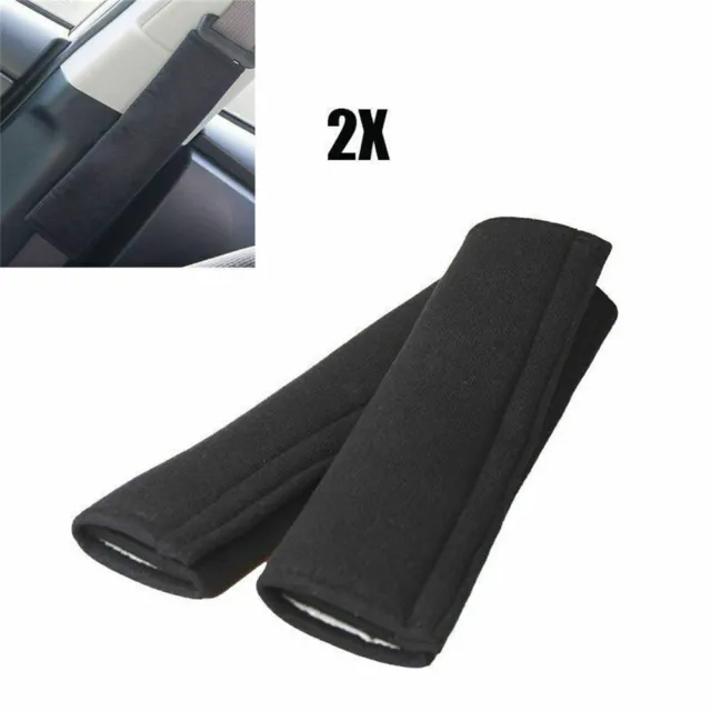 Car Seat Belt Pad Black Cushion Strap Shoulder Plush Safety Strap Cover