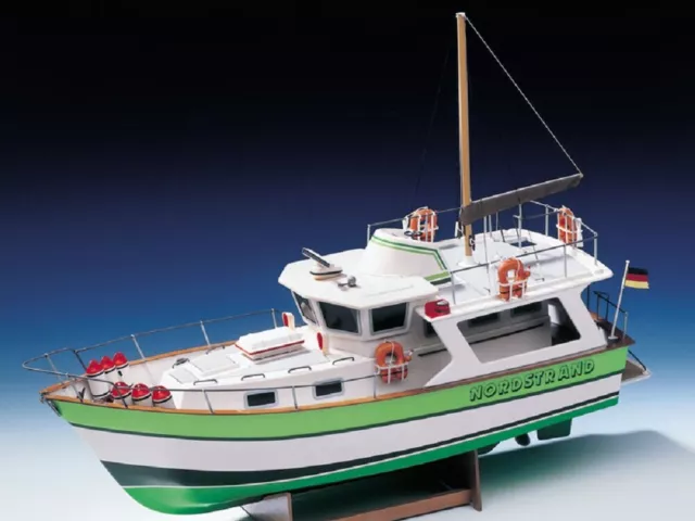 Krick RC Nave North Beach Trawleryaccht Barca 1:16 Scatola Costruzioni