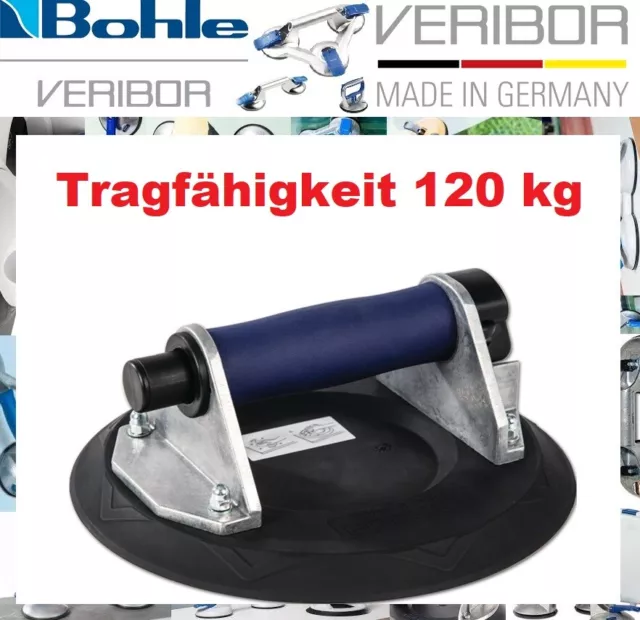 VERIBOR Pumpensaugheber 601 Vakuumheber mit Handpumpe Tragfähigkeit 120 kg