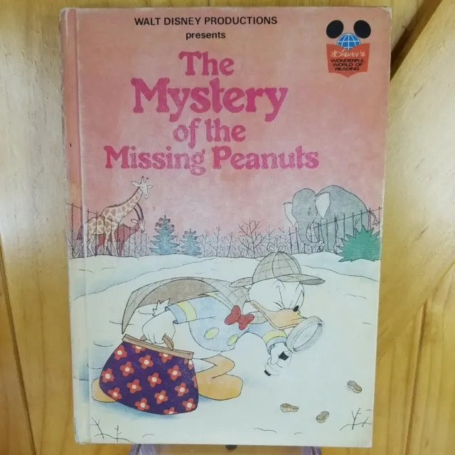 Walt Disney The Mystery of the Missing Peanuts Vintage 1975 Book Club Edition