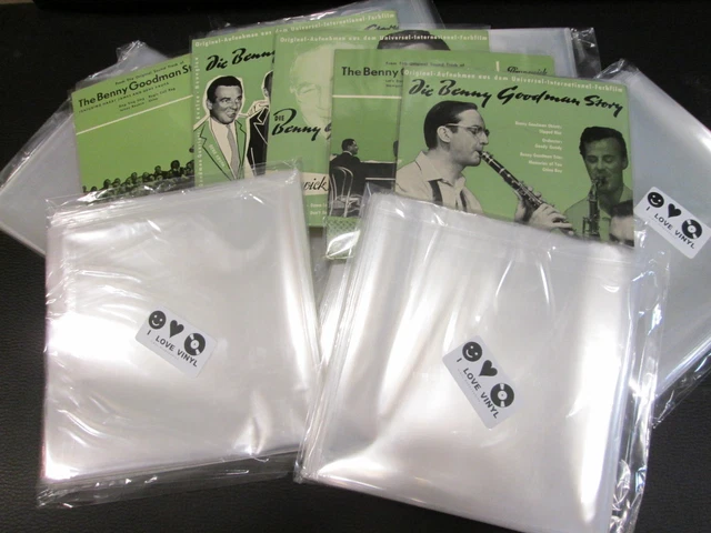 LOT De 1000 Pochettes Plastiques Pour 45 Tours – Qualité Luxe 120µ