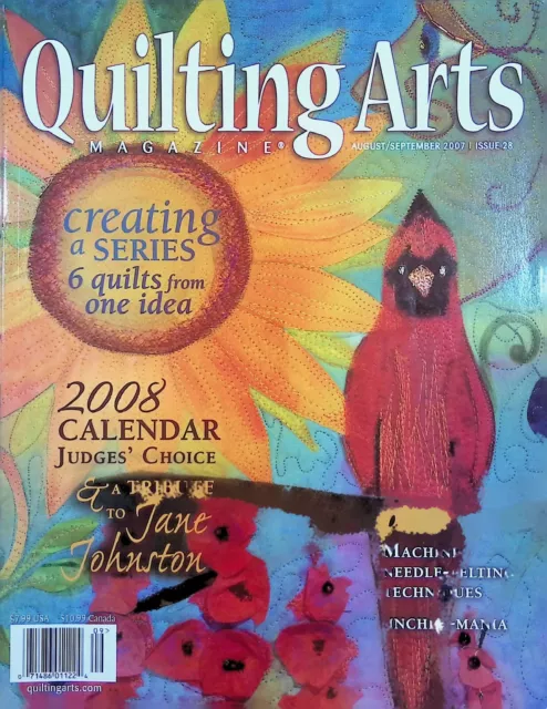 Quilting Arts Magazine August/September 2007 Quilts, Inchie Mania, Needlefelting