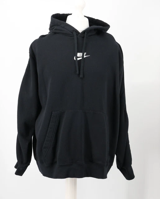 Nike Sportswear Sport Essential Fleece Hoodie Mens Black Hooded Rrp £55 T