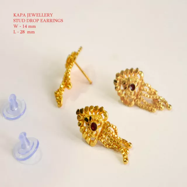 Asian gold stud best sale earrings