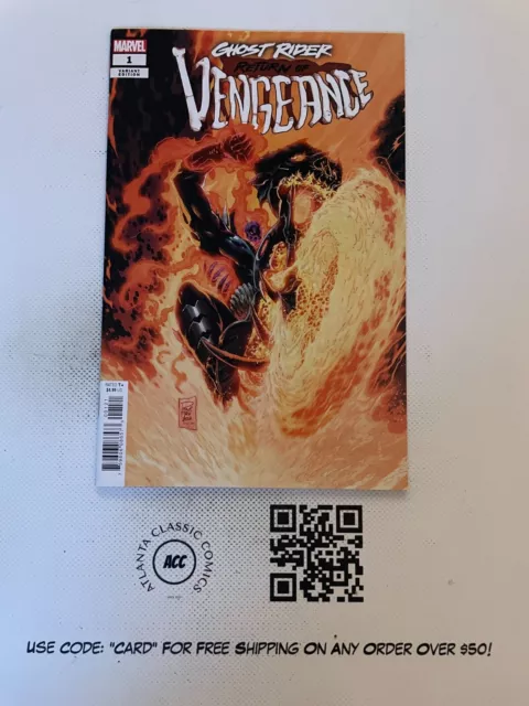 Cómic de Marvel Ghost Rider Return of Vengeance #1 casi nuevo primera impresión variante 3 SM17