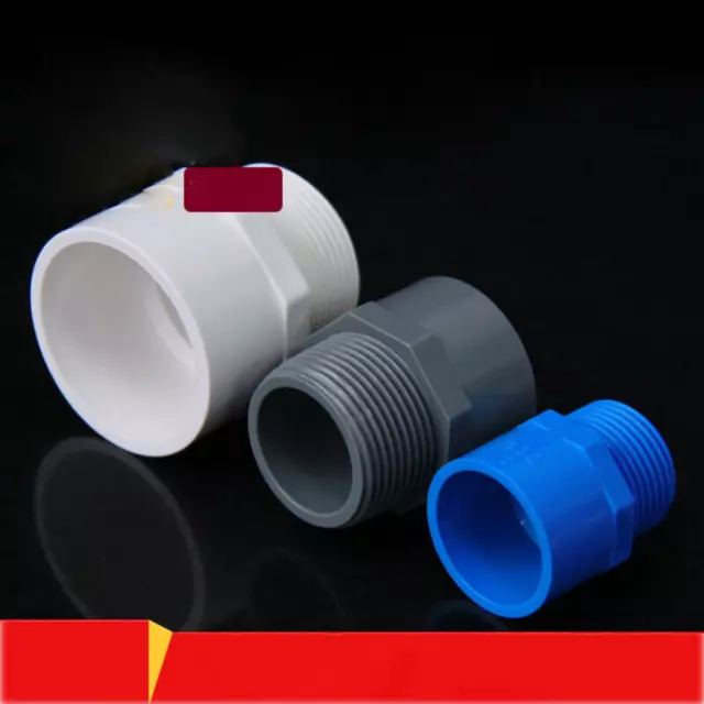 PVC Metric Plumbing Fittings Pipe For Aquarium Fish Tank Pond Solvent Weld Lot