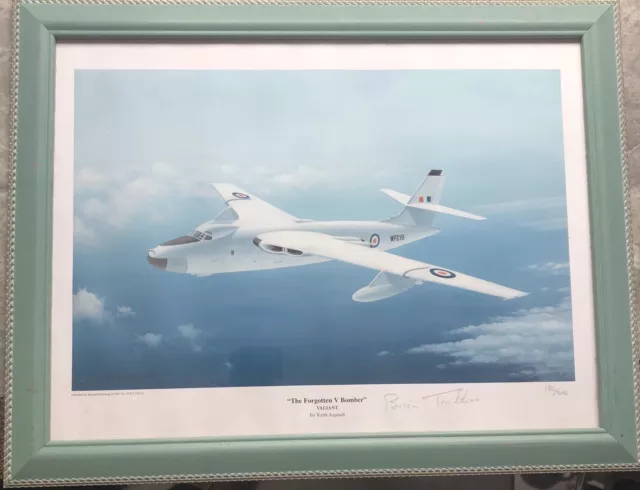 Concorde’s Brian Trubshaw Test Pilot Signed Print ‘ The Forgotten V Bomber ‘