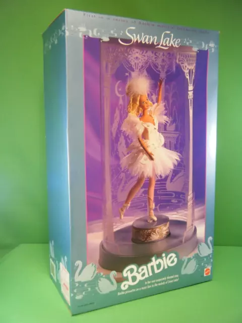 New 1991 SWAN LAKE Music Box Barbie #1648 NRFB 1st MUSICAL BALLERINA DOLL Mattel