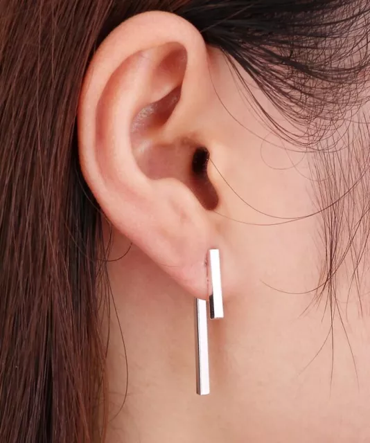 1Pair Minimal Drop Earrings Geometric Dangle Earring Women Girls Jewelries Gift
