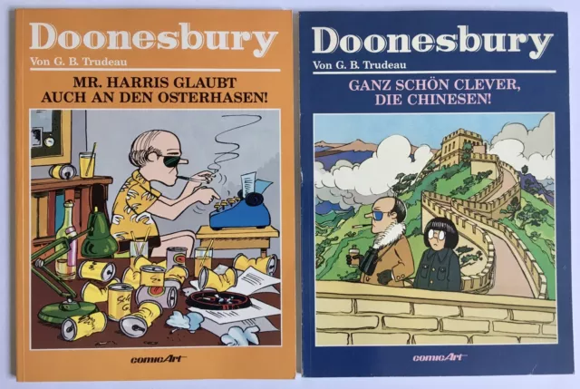 DOONESBURY 1 und 2 (komplette Reihe, comicplus+  Carlsen Verlag, 1983/84), TOP!