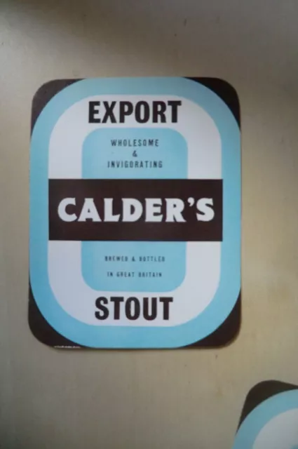 Mint Calder's Export Stout Brewery Beer Bottle Label