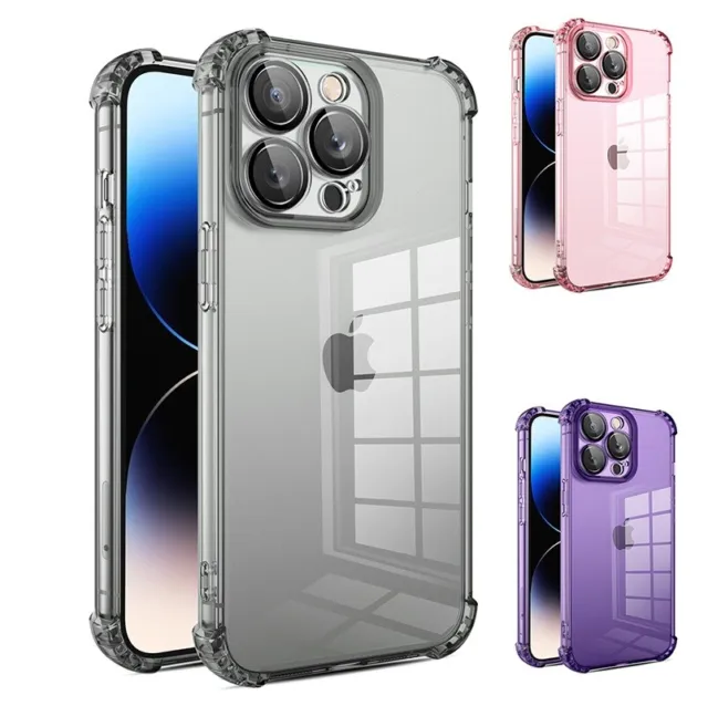 Case For Apple iPhone 15 13 14 12 11 Pro Max Shockproof Lens Protector Gel Cover