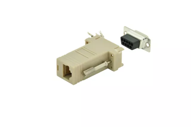 DIGITUS D-Sub 9 to RJ45 Adapter - Coupling for self-assembly - Plug  (US IMPORT)