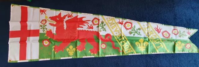 Henry Tudor Long Royal Banner 6.5 feet Medieval Army English History Reenactment