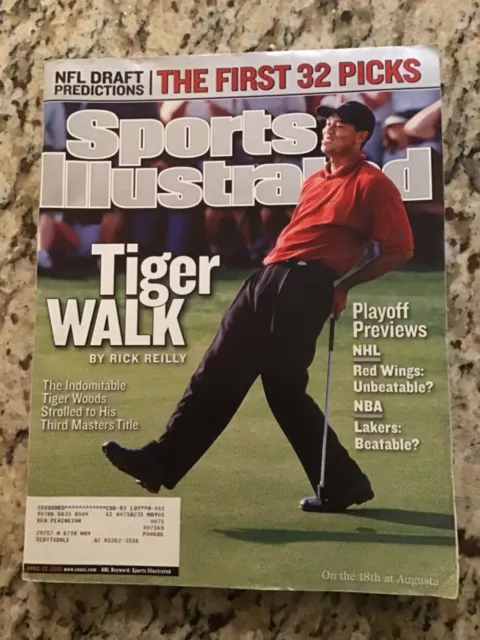 April 22 2002 Tiger Woods Masters Augusta Golf Sports Illustrated Magazine Old