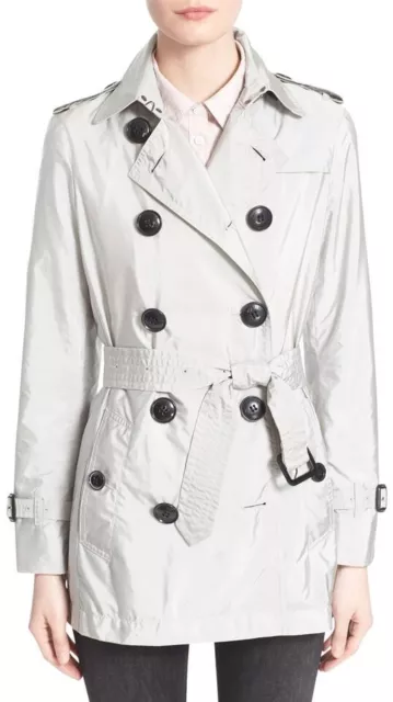 Burberry Brit Kerringdale Dove Grey Short Trench