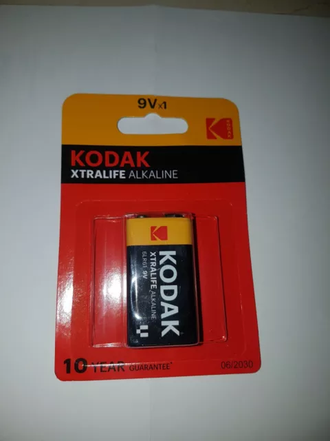 New Genuine Kodak 9V Xtralife Battery Pack Heavy Duty Zinc Smoke Alarm 2031 exp