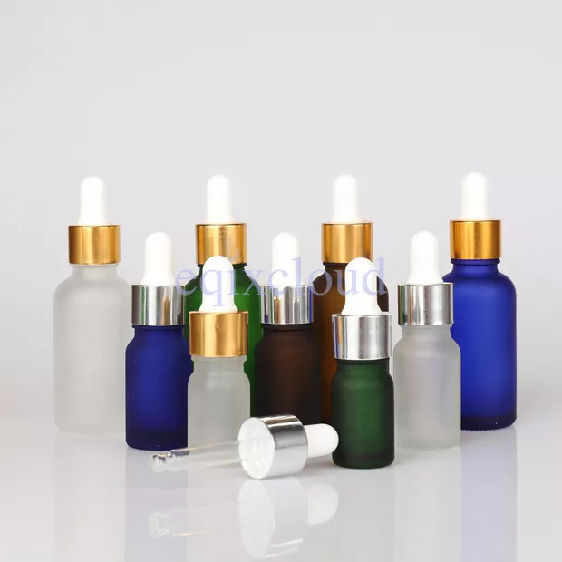 5 ml 10 ml 30 ml Frosted Glass Empty Essential Oil Dropper Bottles Containers