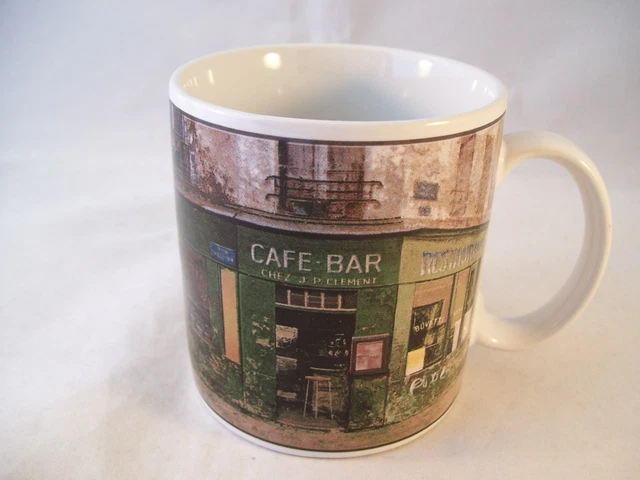 Oneida Restaurant Row Art in Motion Chiu Tak Hak Coffee Mug Chez Cafe Bar Dining