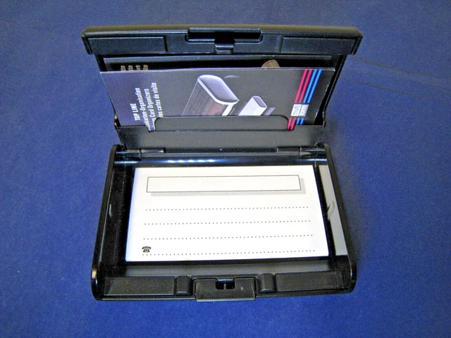 MULTIFORM - MISCO Werbeartikel - Visitenkarten-Kassette - 2 Fächer - schwarz