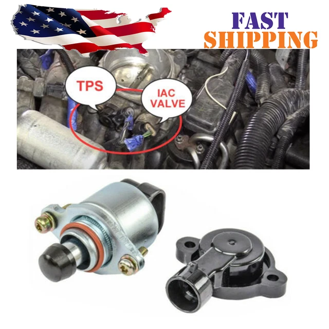 NEW THROTTLE POSITION Sensor and Idle Air Control Valve Set For LS