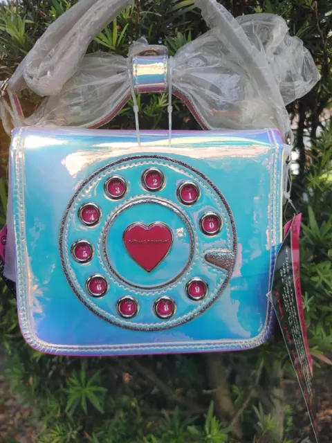 Betsey Johnson Irisdecent Phone Bag Purse Crossbody Handbag Rare Nwt