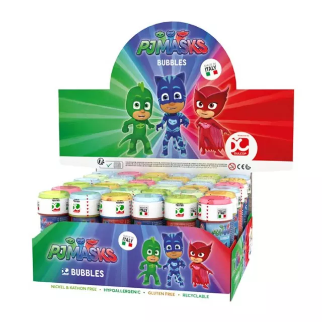 PJ Masks Boys Girls Bubble Blowing Tubs Childrens Party Bag Filler Toys