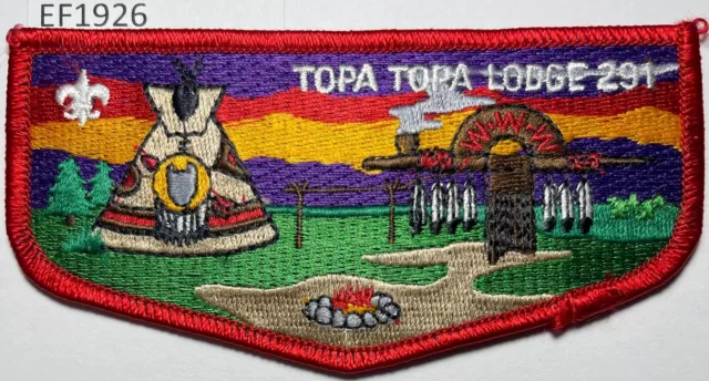 Boy Scout OA 291 Topa Topa Lodge Flap