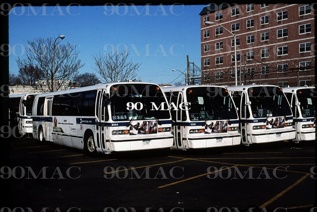 NYCMTA RTS BUS #8964. Jamaica Depot (NY). Original Slide 2008.