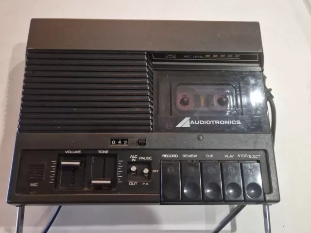 Vintage Audiotronics SYNC Cassette Tape Recorder Player Model 252-x